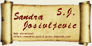 Sandra Josivljević vizit kartica